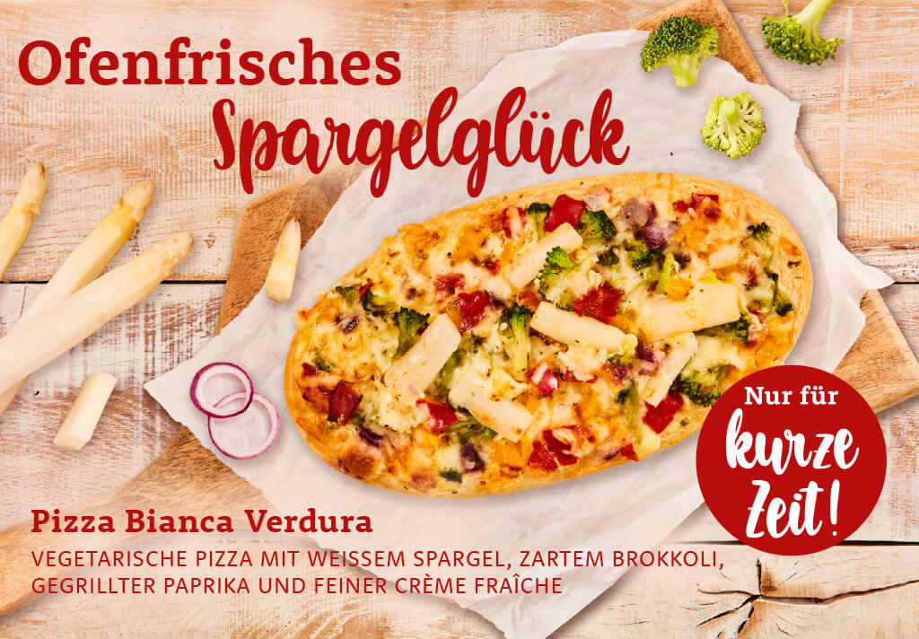 Pizza Bianca Verdura -  *NEU* Ofenfrisches Spargelglück bei Ditsch