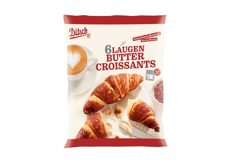 Laugen-Buttercroissants, 6 x 60g