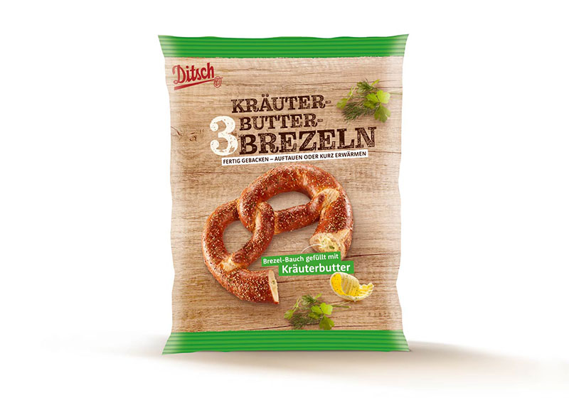 Laugenbrezel gefüllt mit Kräuterbutter, 3 x 78 g