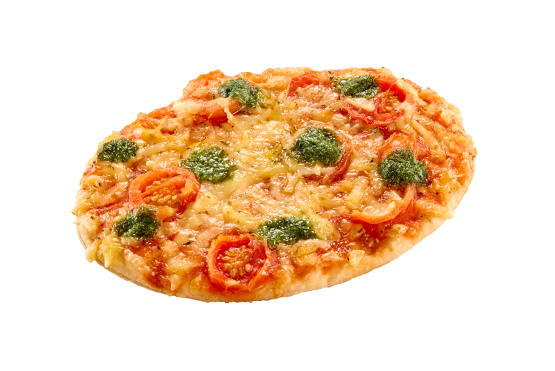 Vegan Pizza-Snack Margherita with basil-topping, 142 g