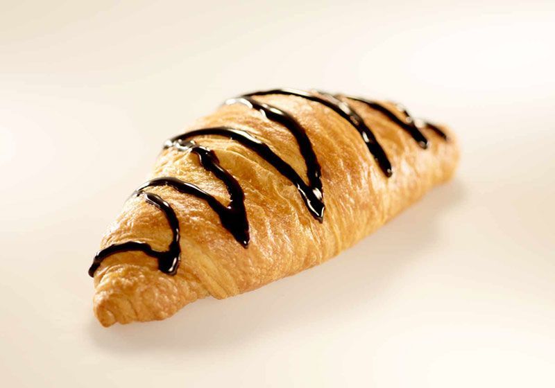 Chocolate cream croissant