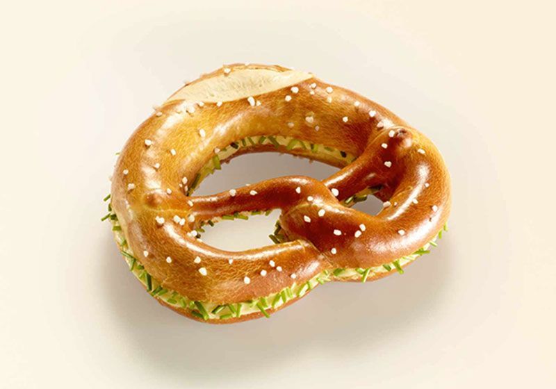 XL-Butterbrezel mit Schnittlauch