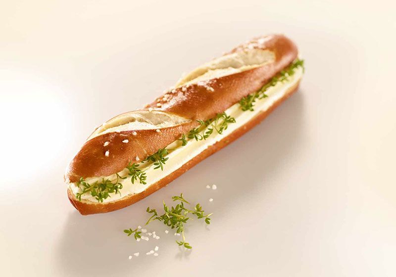 Pretzel Stick With Cream Cheese & Cress